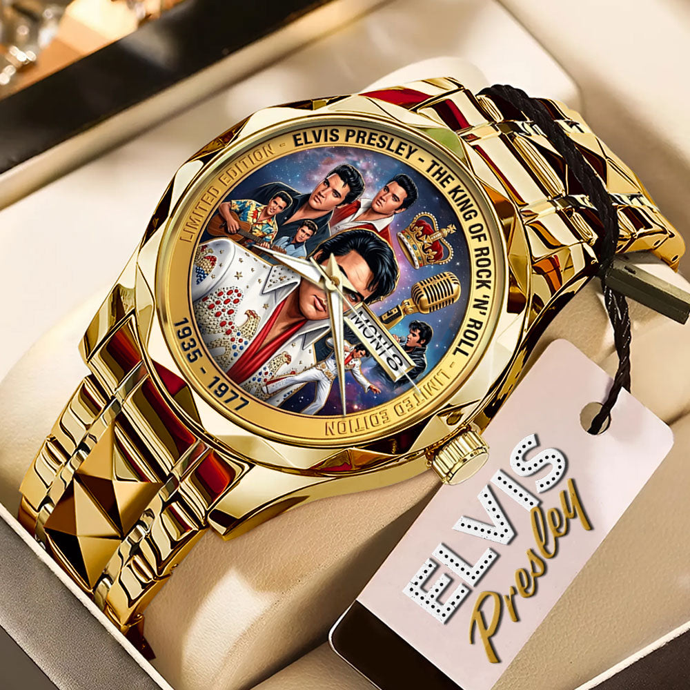 Elvis Presley Alloy Luxury Quartz Watch – GNE 3756