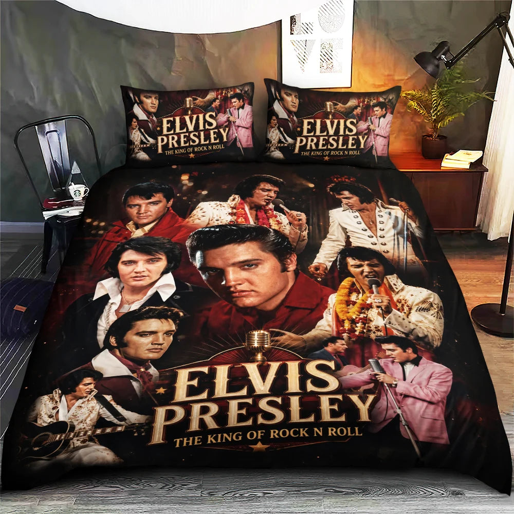 Elvis Presley 3-Piece Duvet Bedding Set – TMTHU8731