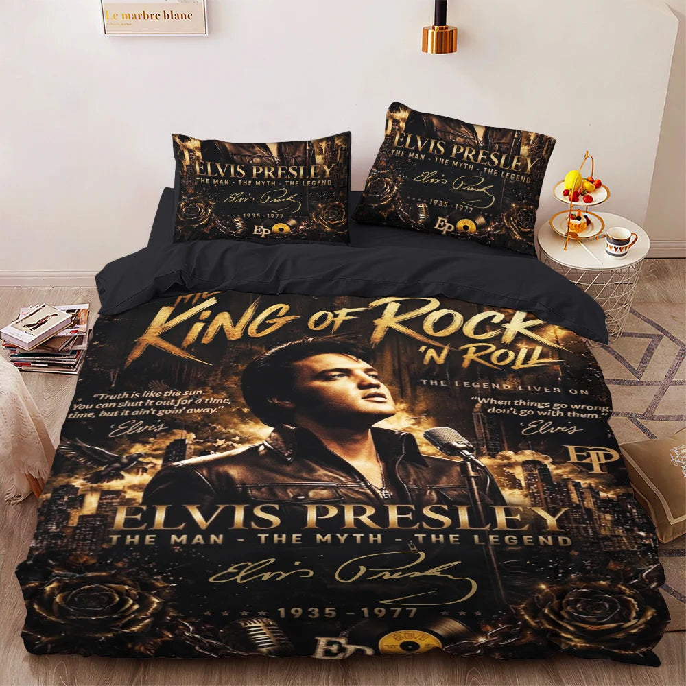 Elvis Presley 3-Piece Duvet Bedding Set – TMTHU8816
