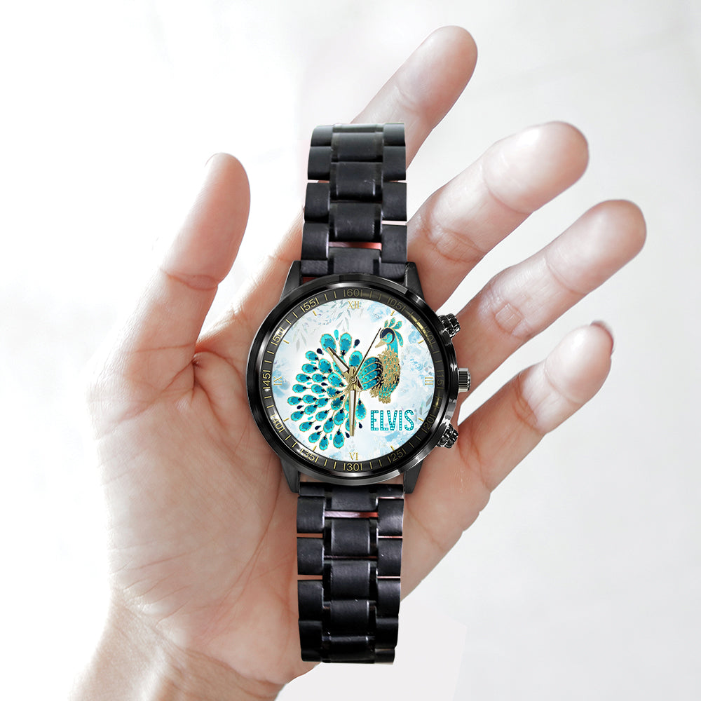Elvis Presley Black Stainless Steel Watch – GNE 252