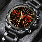 Elvis Presley Black Stainless Steel Watch – TANTN 6009