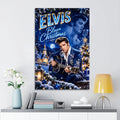 Elvis Presley Blue Christmas Rectangle Canvas With Inner Frame – TANTN26070