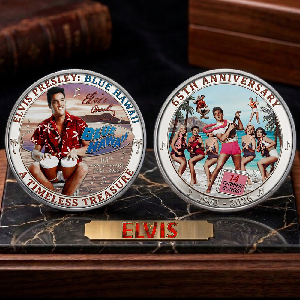 Elvis Presley: Blue Hawaii 65th Anniversary Commemorative Coin – TMTHU6280