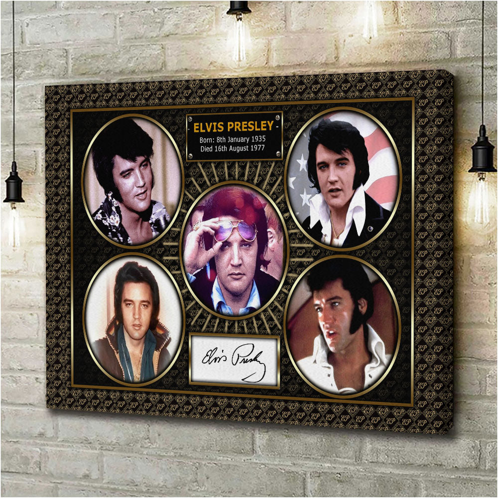 Elvis Presley Rectangle Canvas With Inner Frame – HOATT 7346