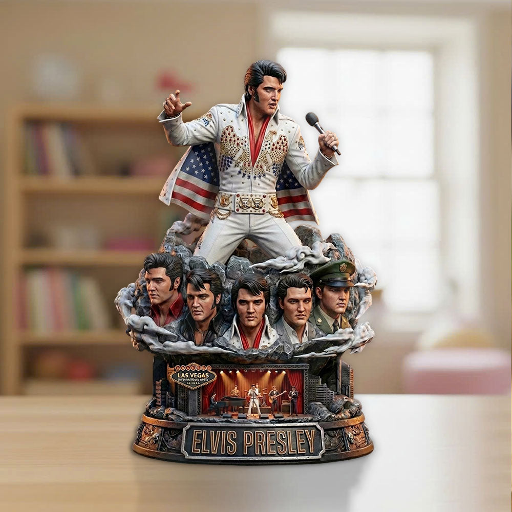 Elvis Presley Custom Shape Acrylic Plaque – TMTHU3671