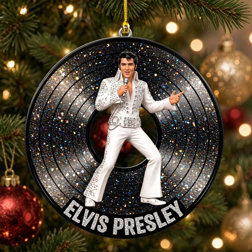 Elvis Presley Custom Shape 2-side Printed Acrylic Ornament – MAITM15299