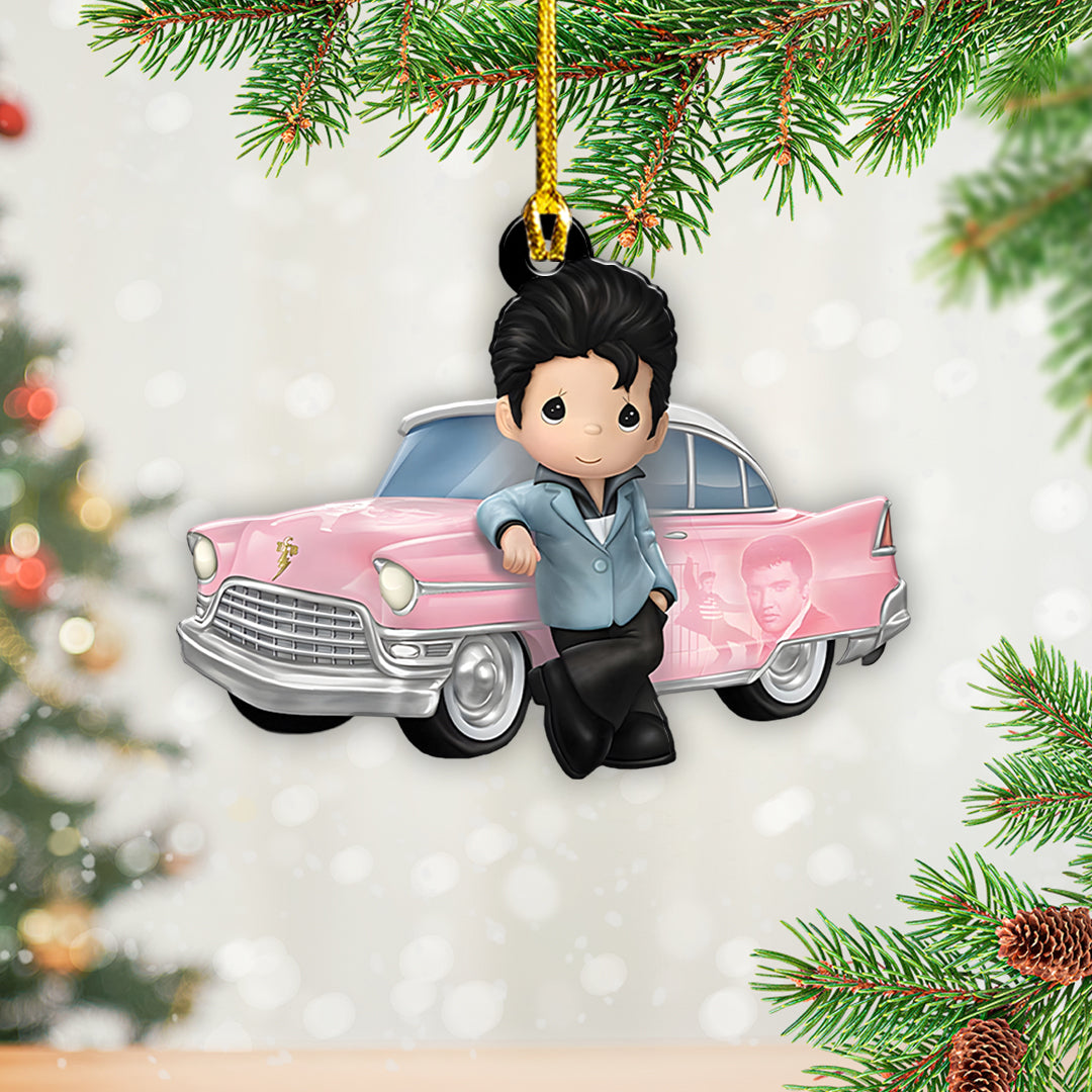4PCS Elvis Presley Custom Shape 2-Side Printed Acrylic Ornament – TANTN17868