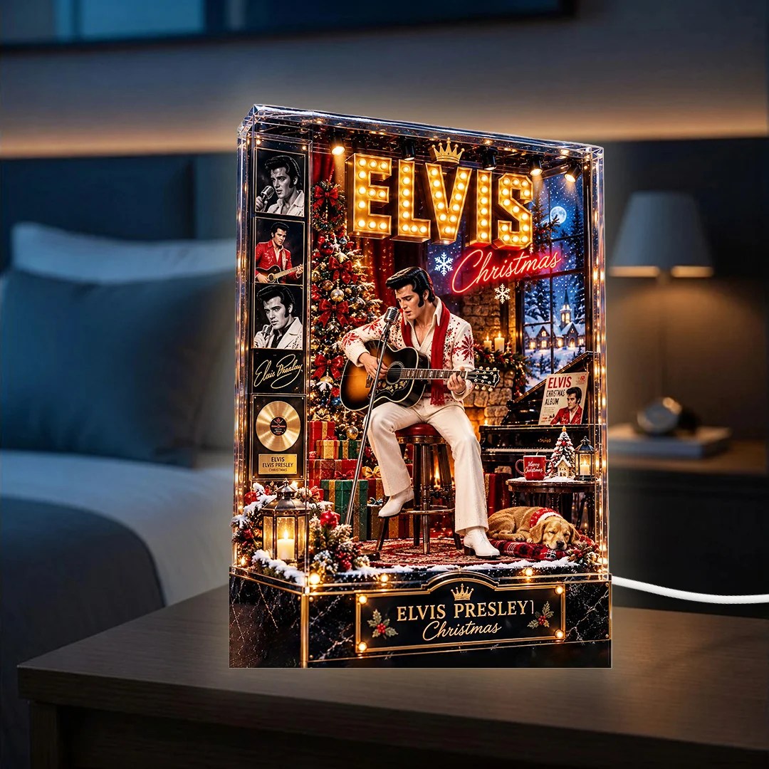 Elvis Presley Custom Shape Acrylic Light Box – TANTN25981