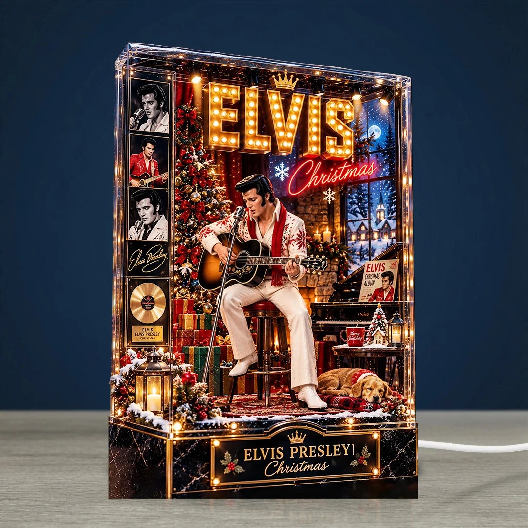 Elvis Presley Custom Shape Acrylic Light Box – TANTN25981