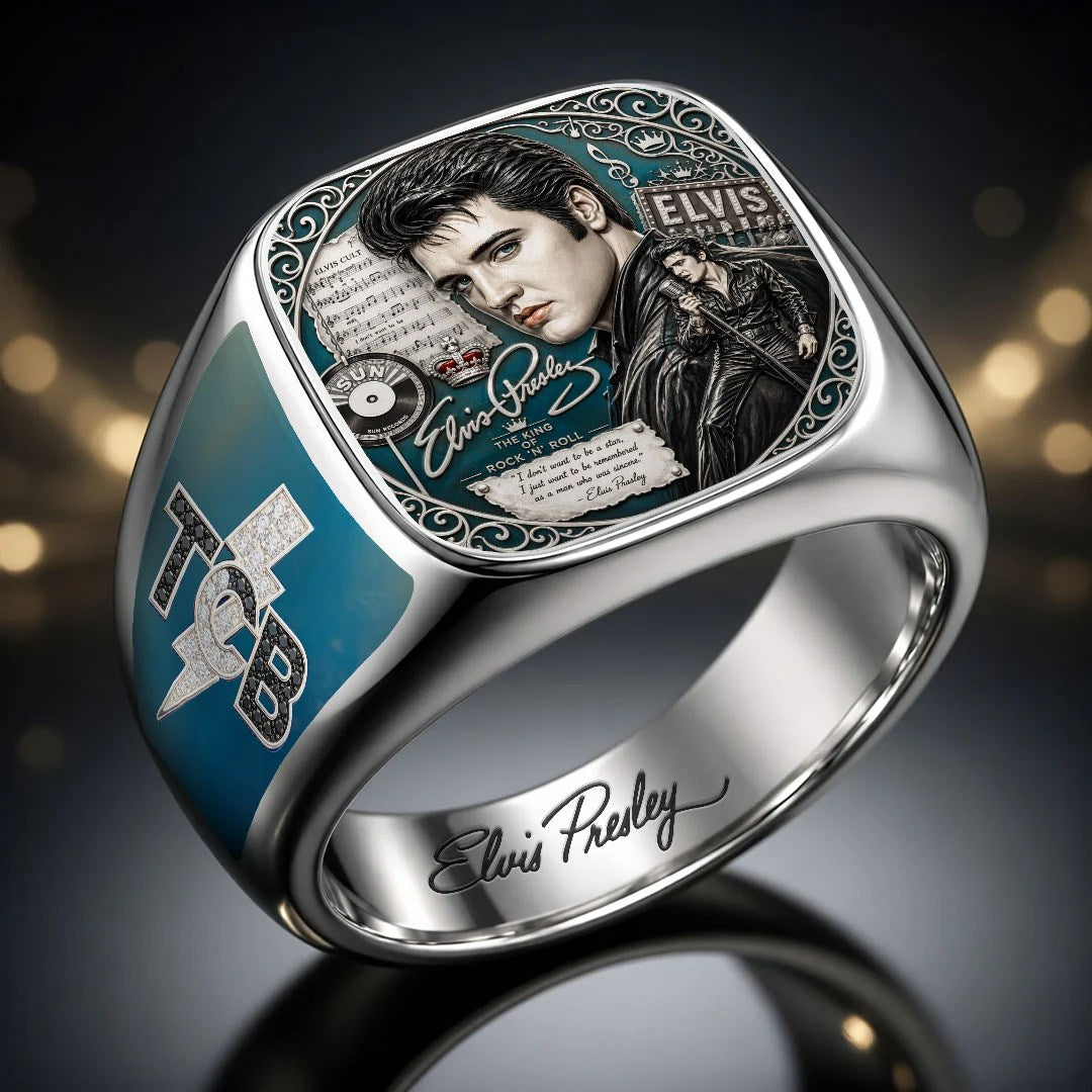 Elvis Presley 3D Engraved Ring – MAITM15394