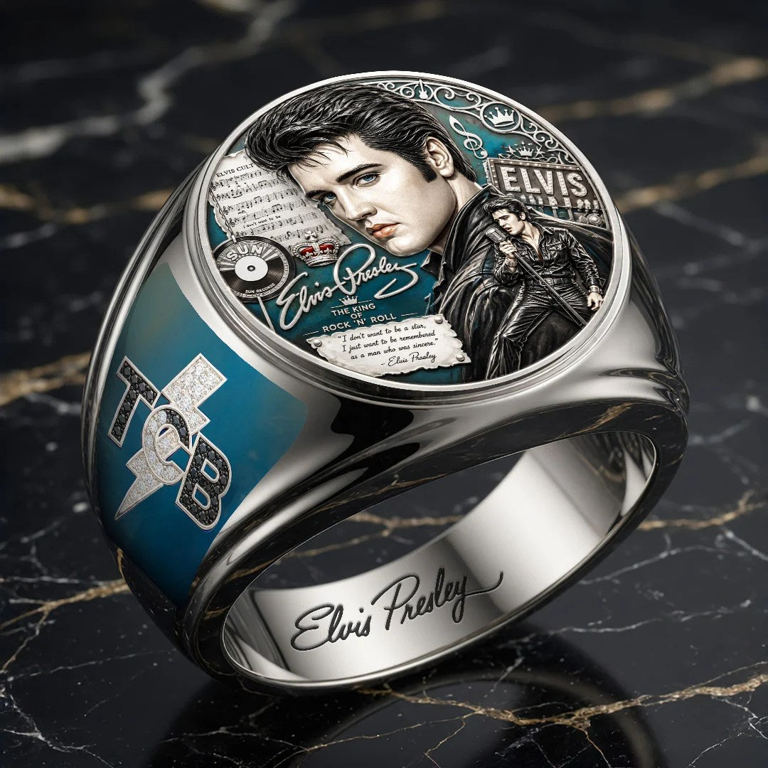 Elvis Presley 3D Engraved Ring – MAITM15394