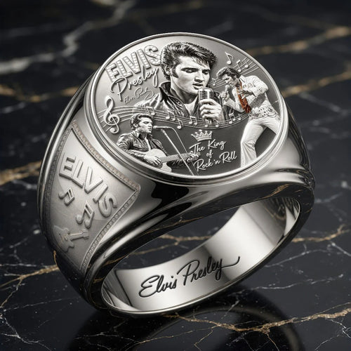 Elvis Presley 3D Engraved Ring – MAITM15396
