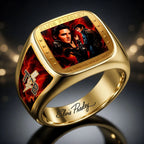 Elvis Presley 3D Engraved Ring – HOATT21200