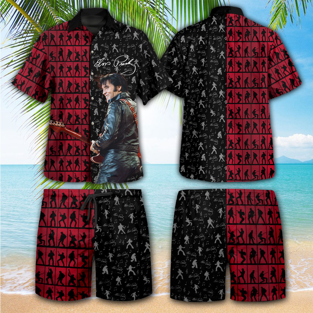 Elvis Presley Short Sleeve Button-Down Shirt – NGHIAVT 0024