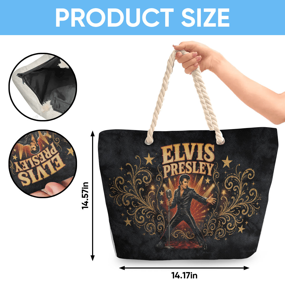 Elvis Presley Hemp Rope Tote Bag – TANTN24722