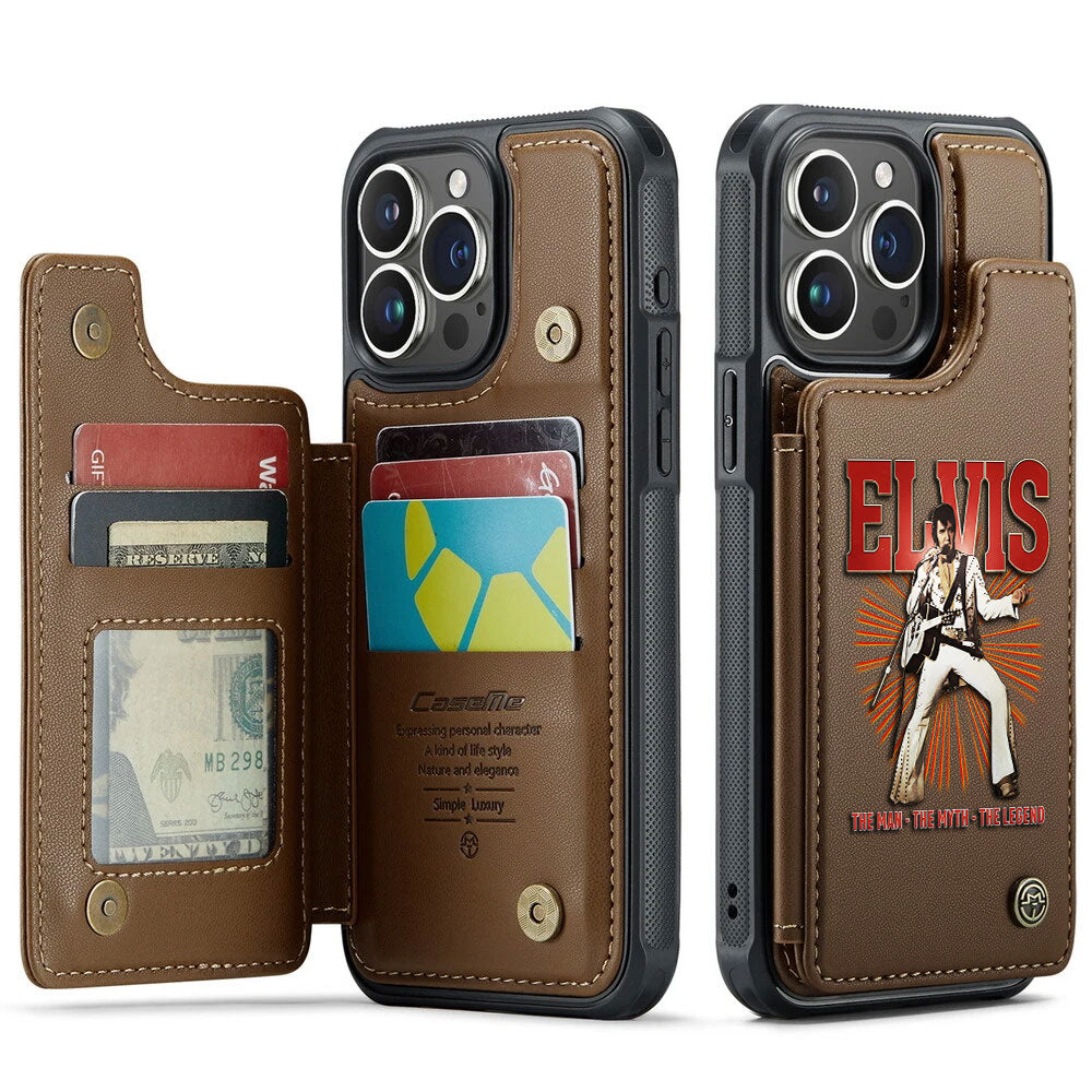 Elvis Presley Leather Wallet Phone Case – TMTHU5961