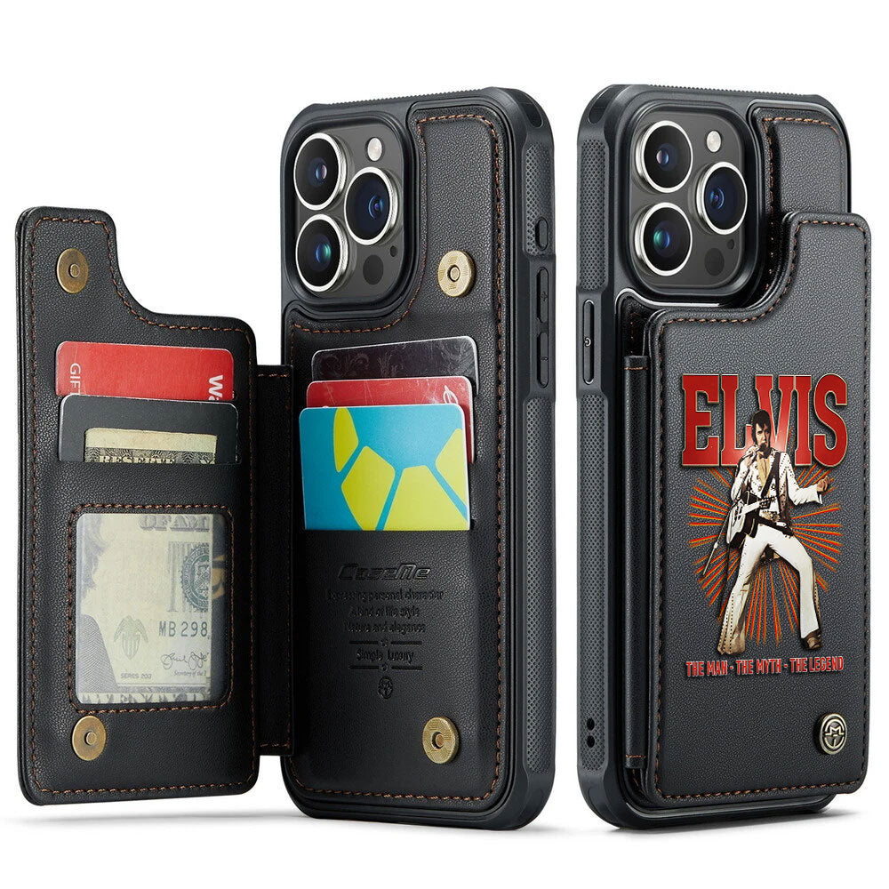 Elvis Presley Leather Wallet Phone Case – TMTHU5961