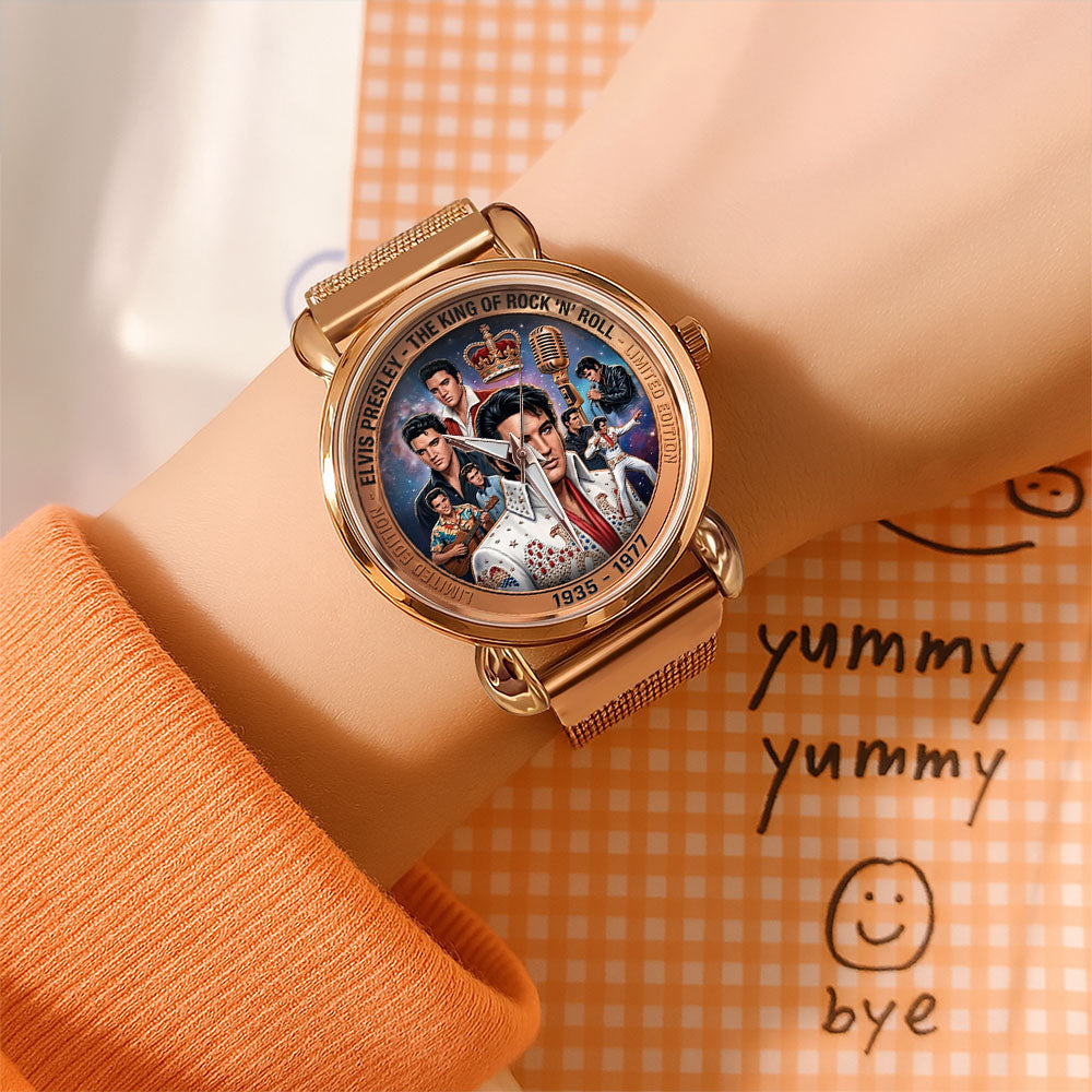 Elvis Presley Mesh Strap Quartz Watch – TMTHU6268