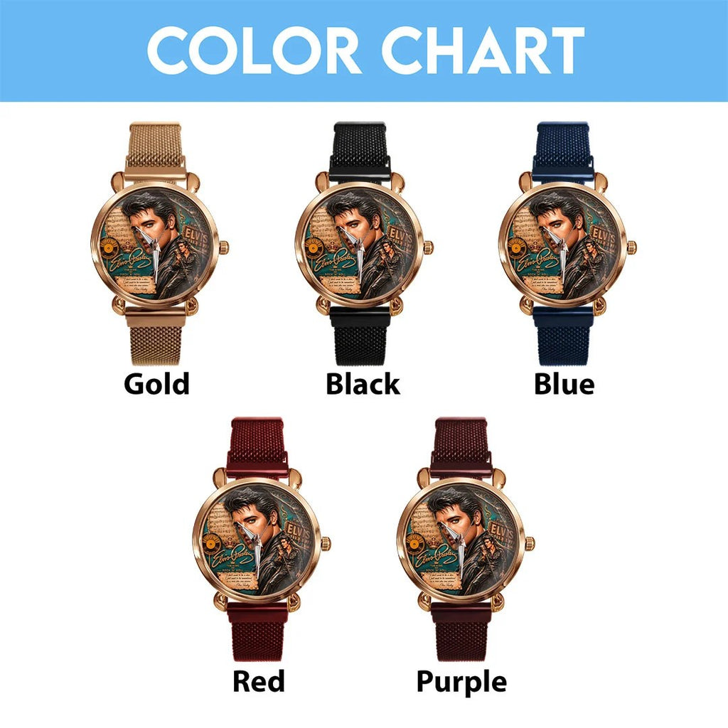 Elvis Presley Mesh Strap Quartz Watch – MAITM15340