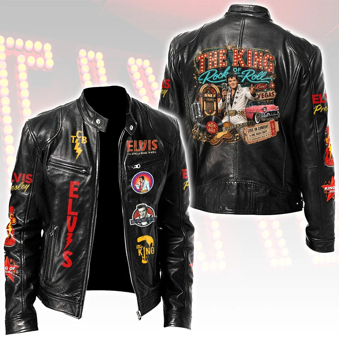 Elvis Presley Motorcycle Leather Jacket – HOATT20587