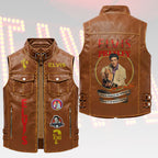 Elvis Presley Premium 2D Sleeveless Leather Vest – HOATT18827