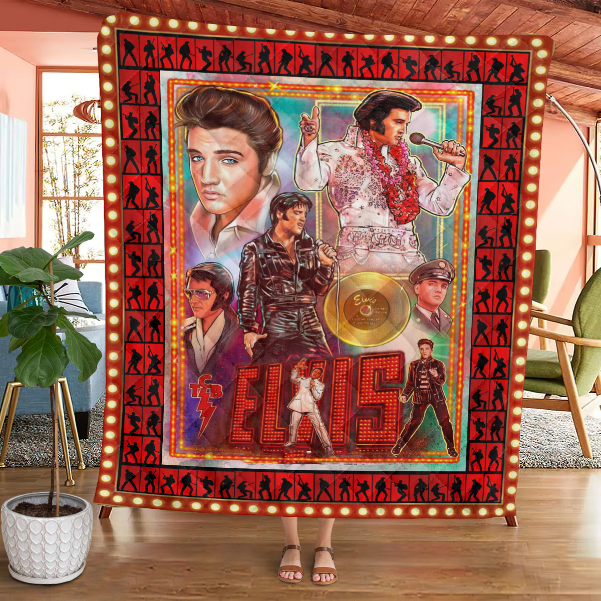 Elvis Presley Quilt Blanket – VANDH 2982