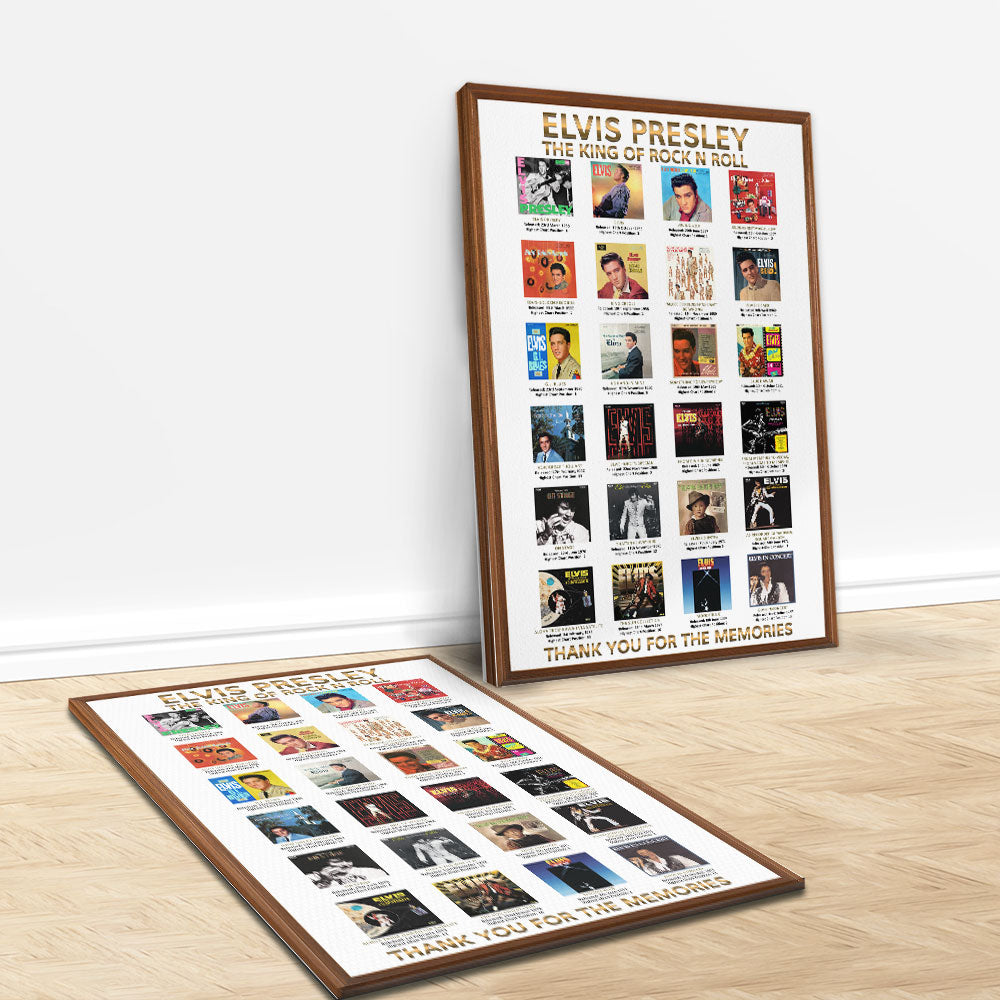 Elvis Presley Rectangle Canvas With Inner Frame – TMTHU7289