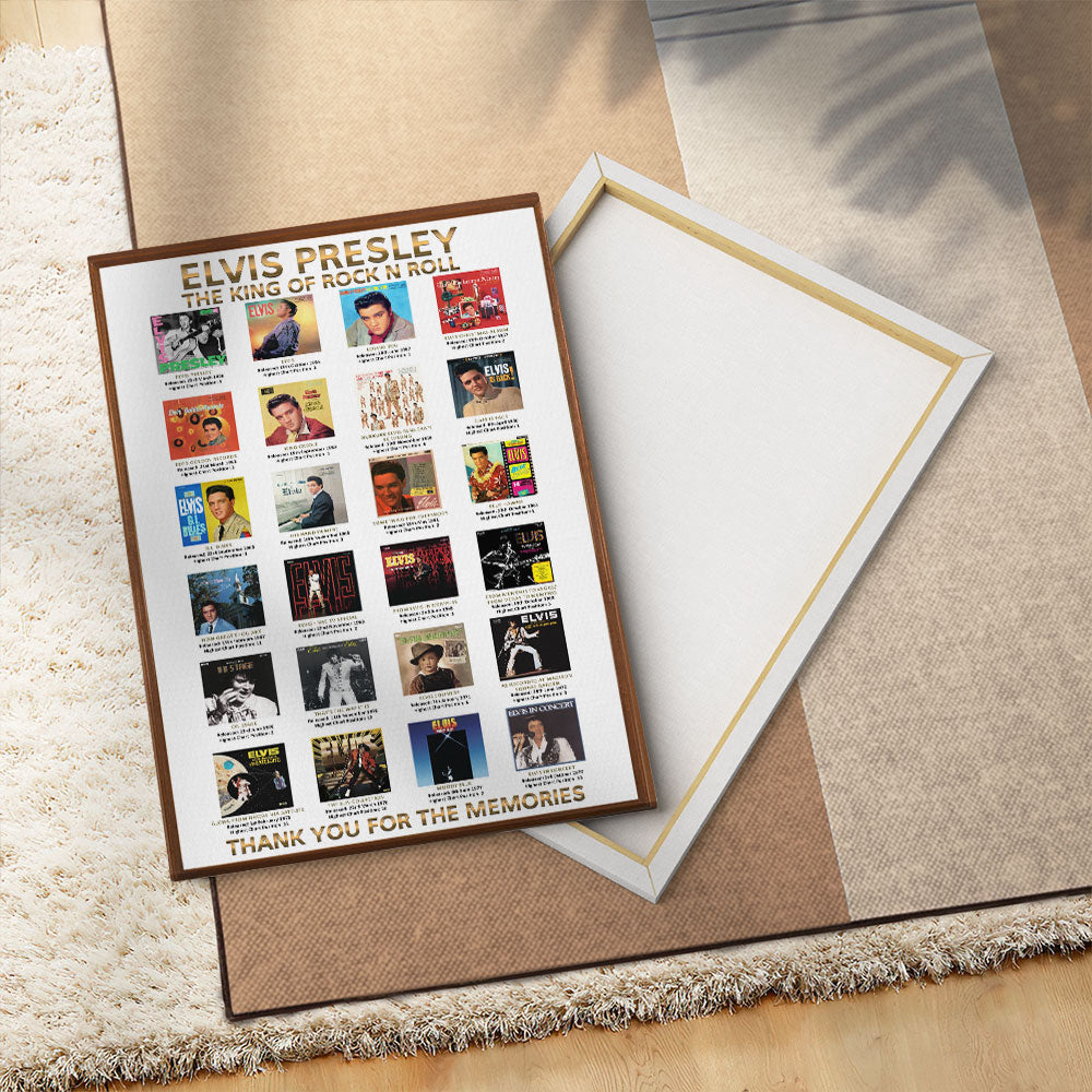 Elvis Presley Rectangle Canvas With Inner Frame – TMTHU7289