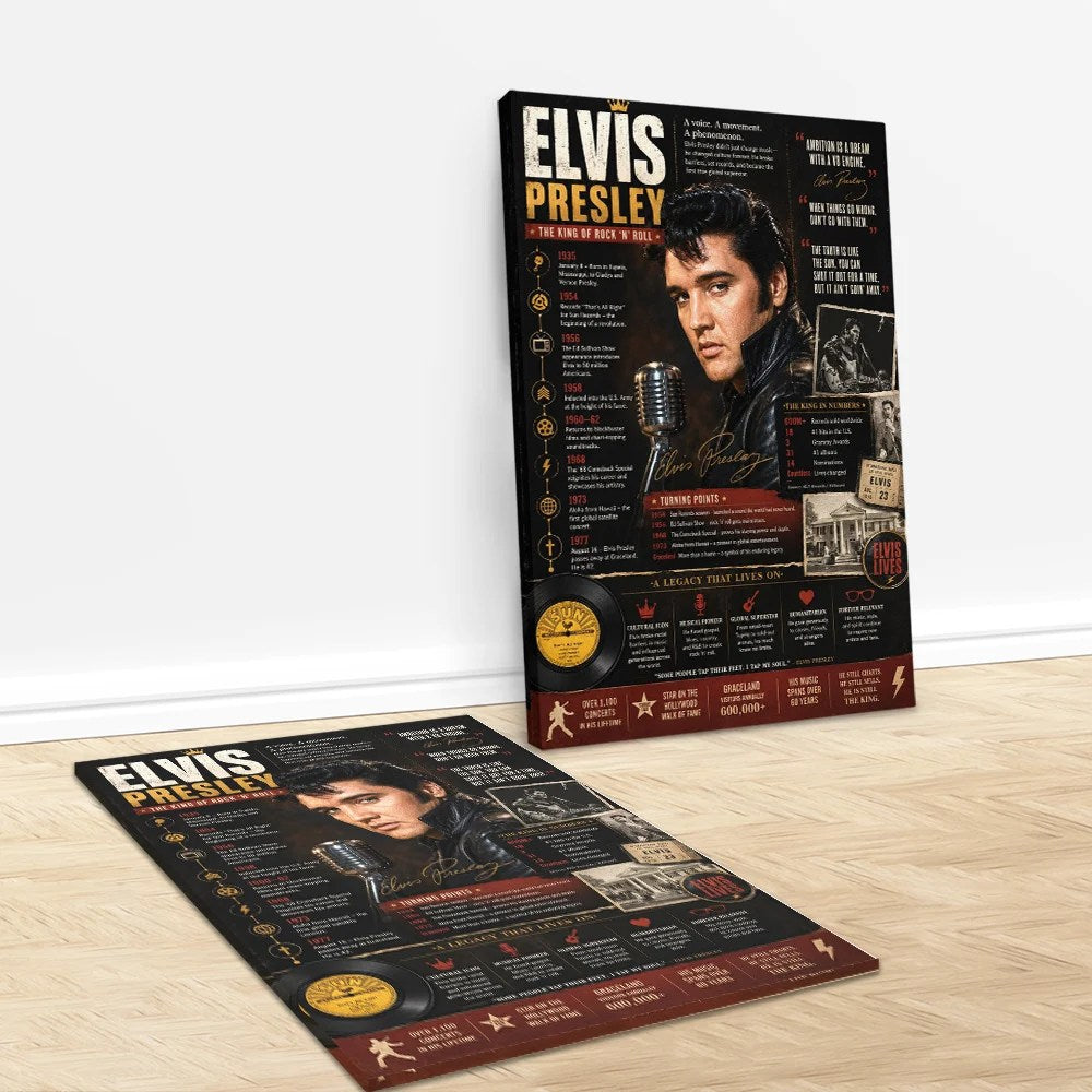 Elvis Presley Rectangle Canvas With Inner Frame – MAITM15356