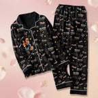 Elvis Presley Satin Pajama Set with Piping – HOATT19987