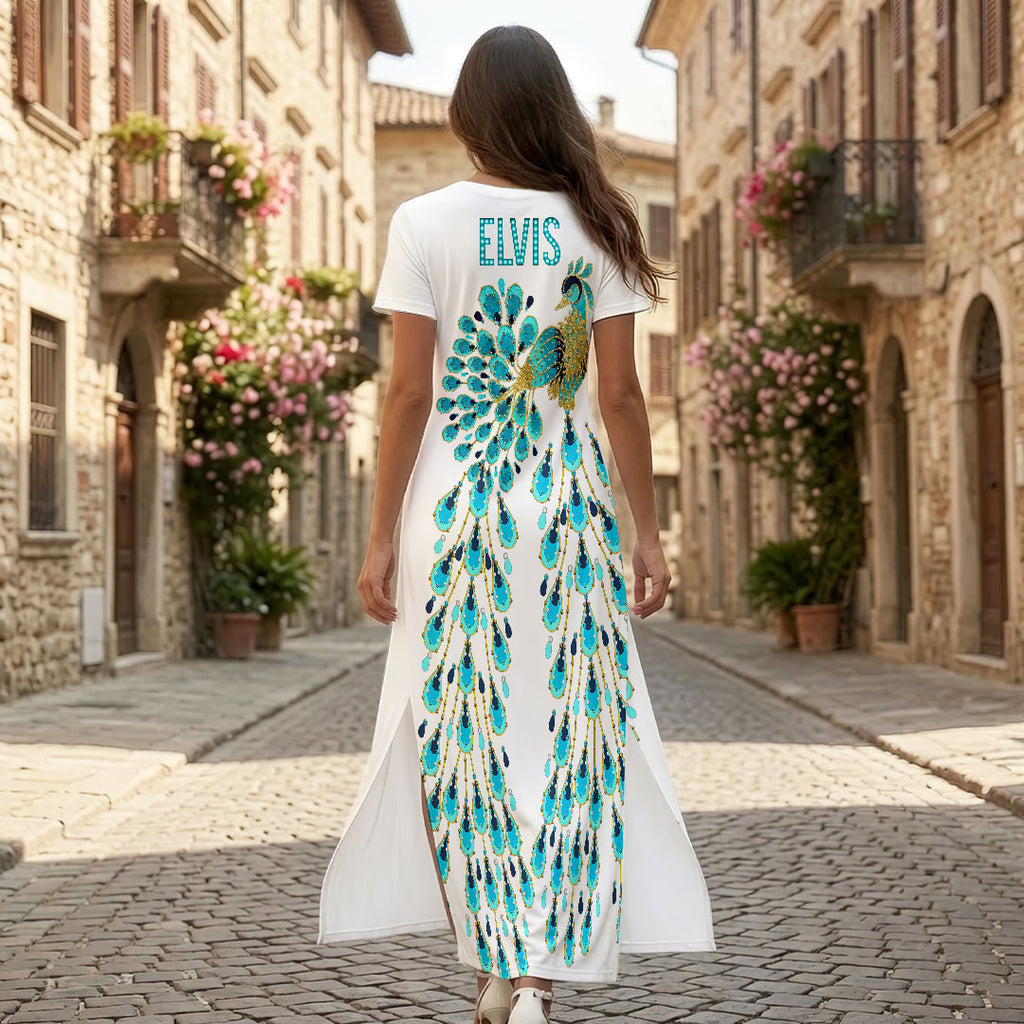 Elvis Presley Short Sleeve Maxi Dress – HOATT19355