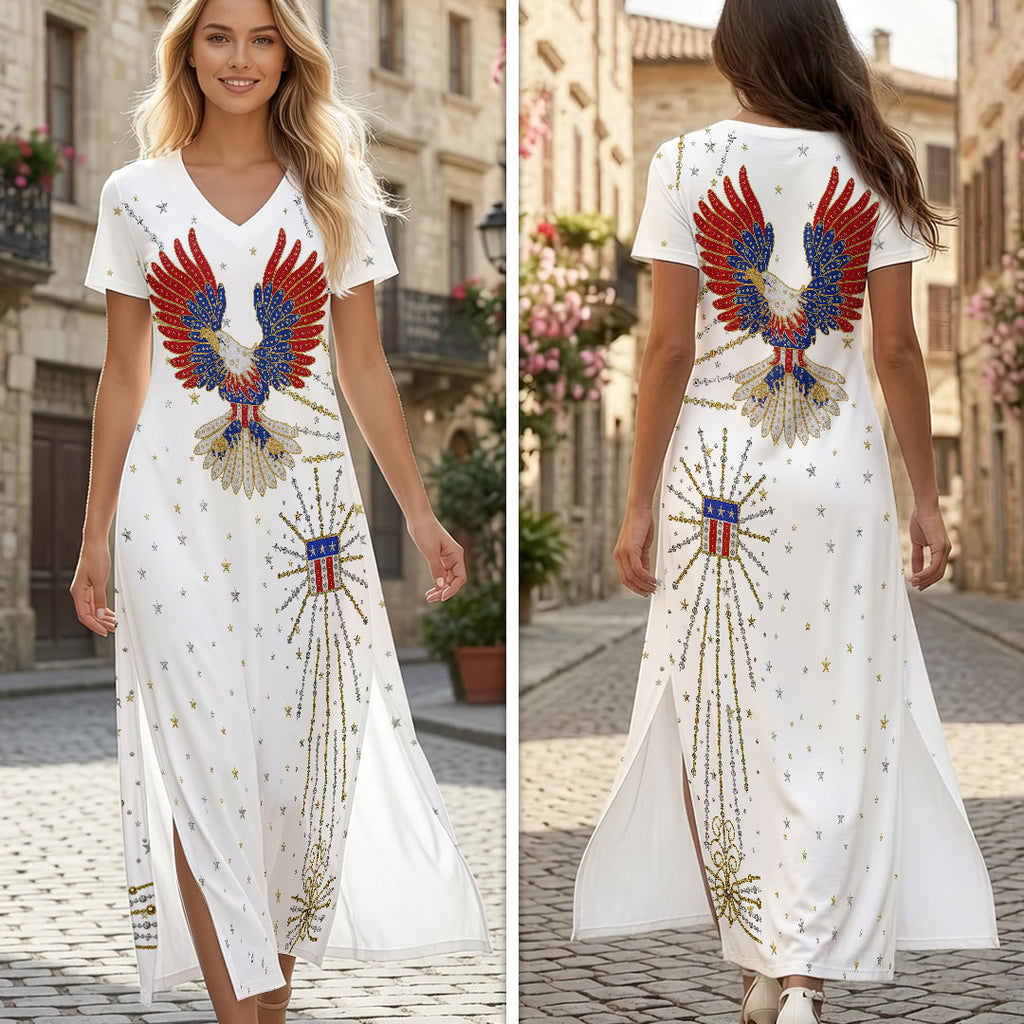Elvis Presley Short Sleeve Maxi Dress – HOATT19481