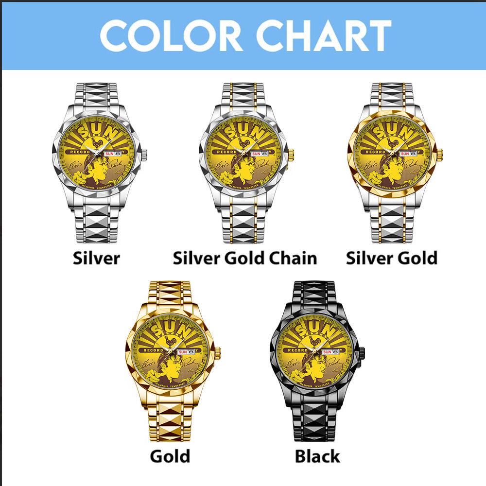 Elvis Presley Alloy Luxury Quartz Watch – GNE4229