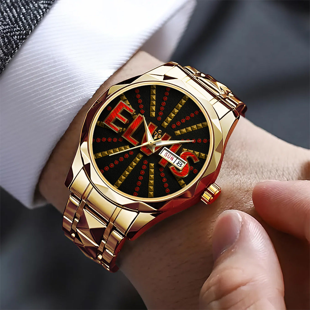 Elvis Presley Alloy Luxury Quartz Watch – GNE4269