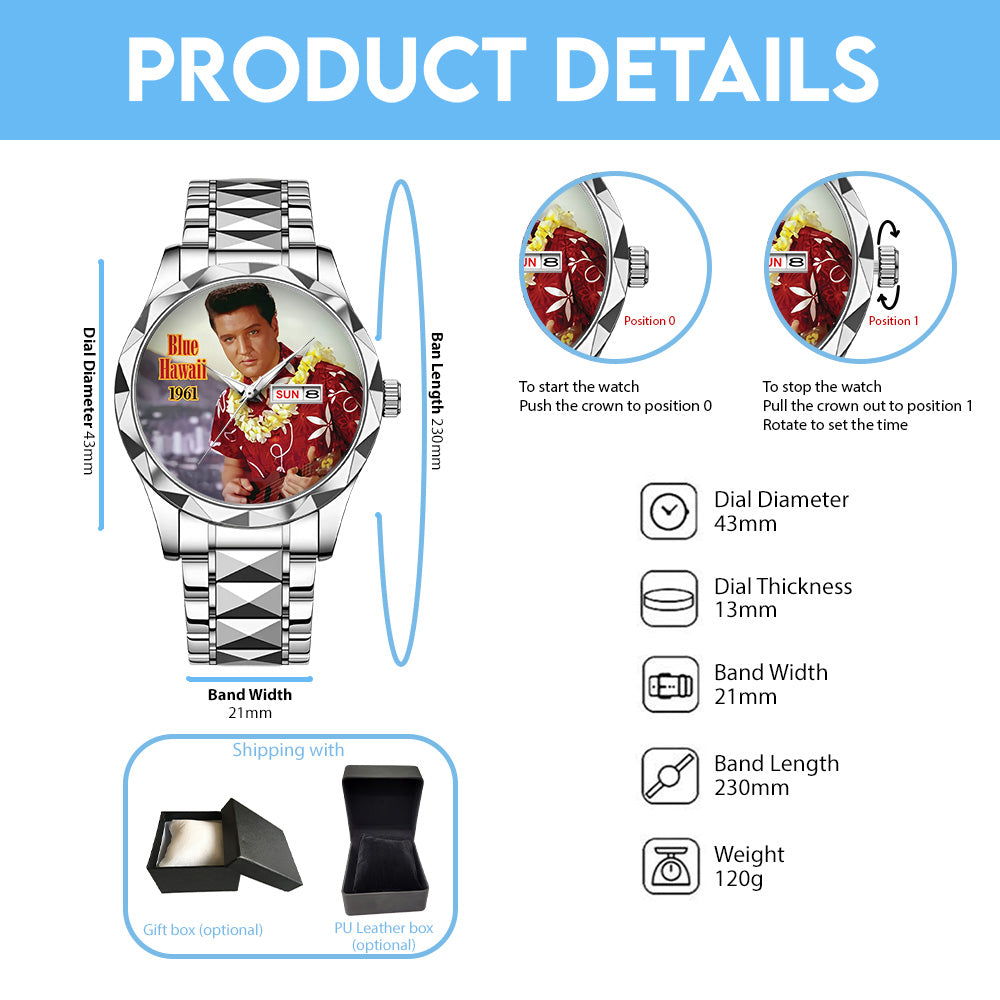 Elvis Presley Alloy Luxury Quartz Watch – GNE4228