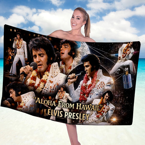 Elvis Presley Rectangle Beach Towel – GNE6313