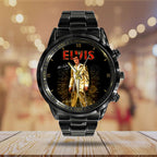 Elvis Presley Black Stainless Steel Watch – GNE 308