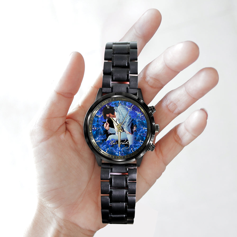 Elvis Presley Black Stainless Steel Watch – HOATT 4687