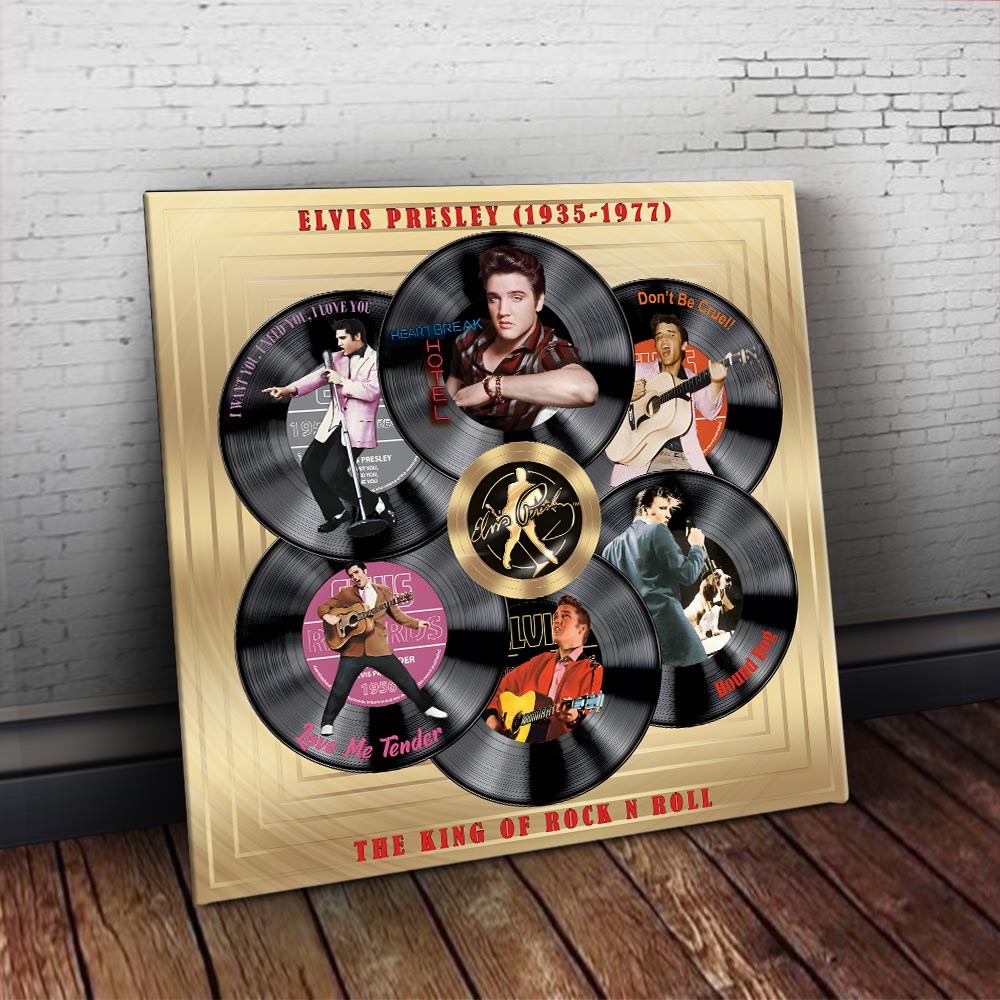 Elvis Presley Square Canvas With Inner Frame – HOATT14160