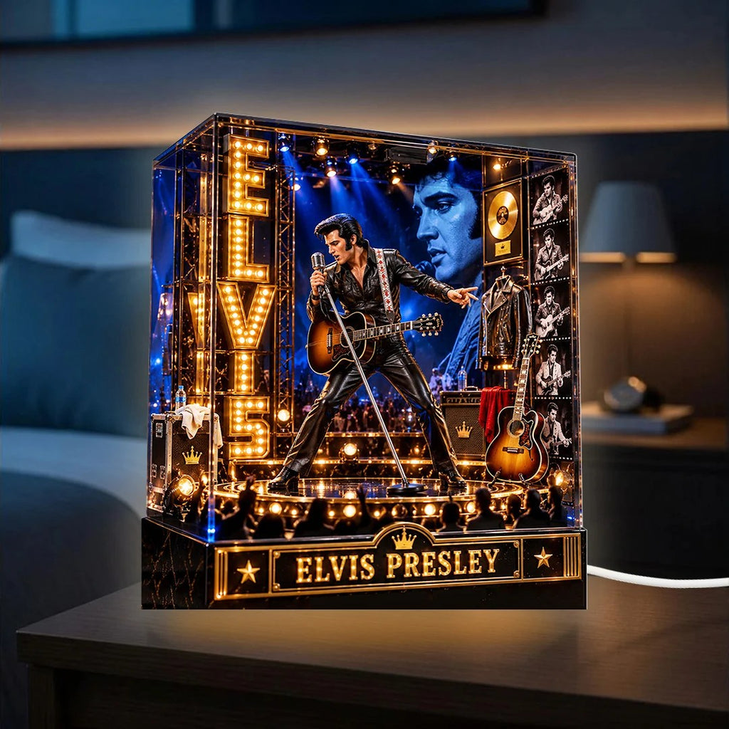 Elvis Presley Custom Shape Acrylic Light Box – TANTN25969