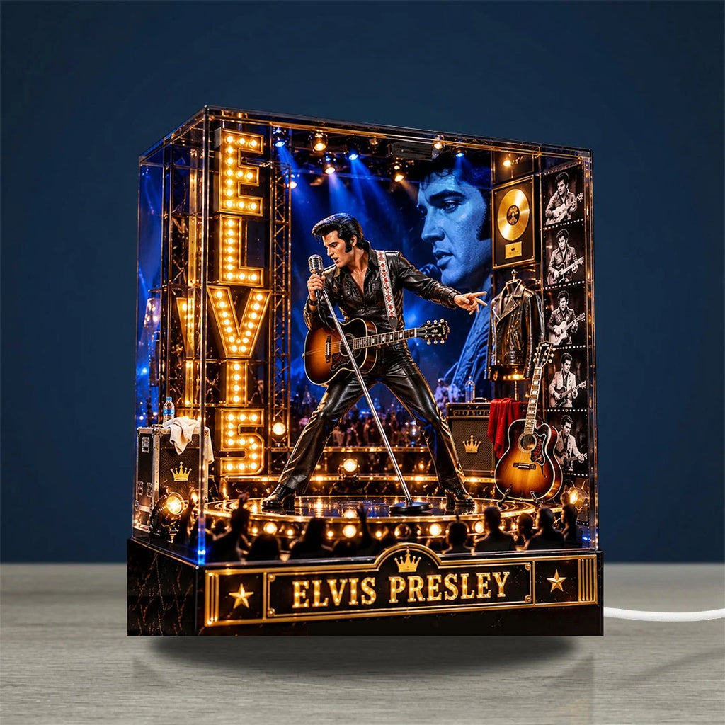 Elvis Presley Custom Shape Acrylic Light Box – TANTN25969