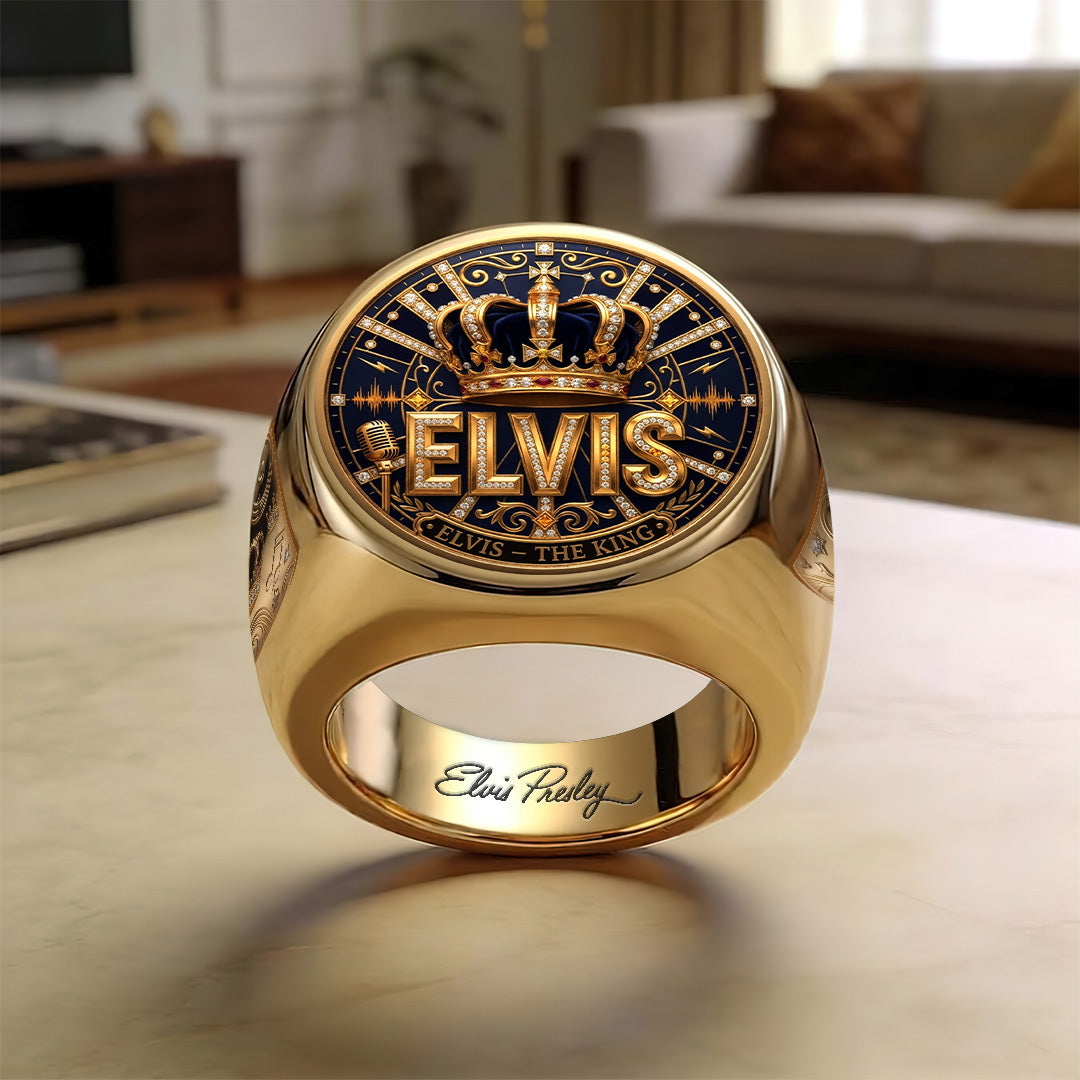 Elvis Presley 3D Engraved Ring – TANTN23233
