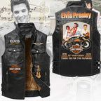Elvis Presley Premium 2D Sleeveless Leather Vest – TANTN23337