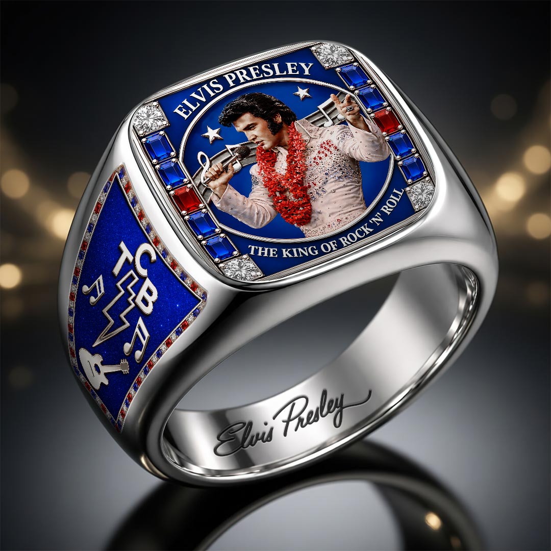 Elvis Presley 3D Engraved Ring – HOATT18260