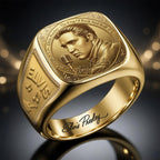 Elvis Presley 3D Engraved Ring – HOATT18262