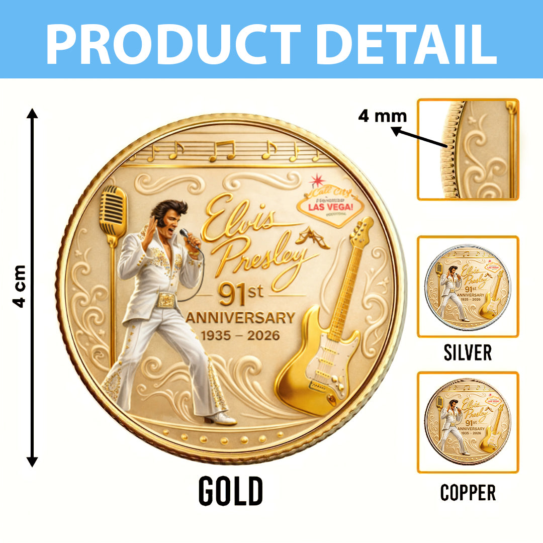 Elvis Presley 91st Commemorative Coin – GNE5425