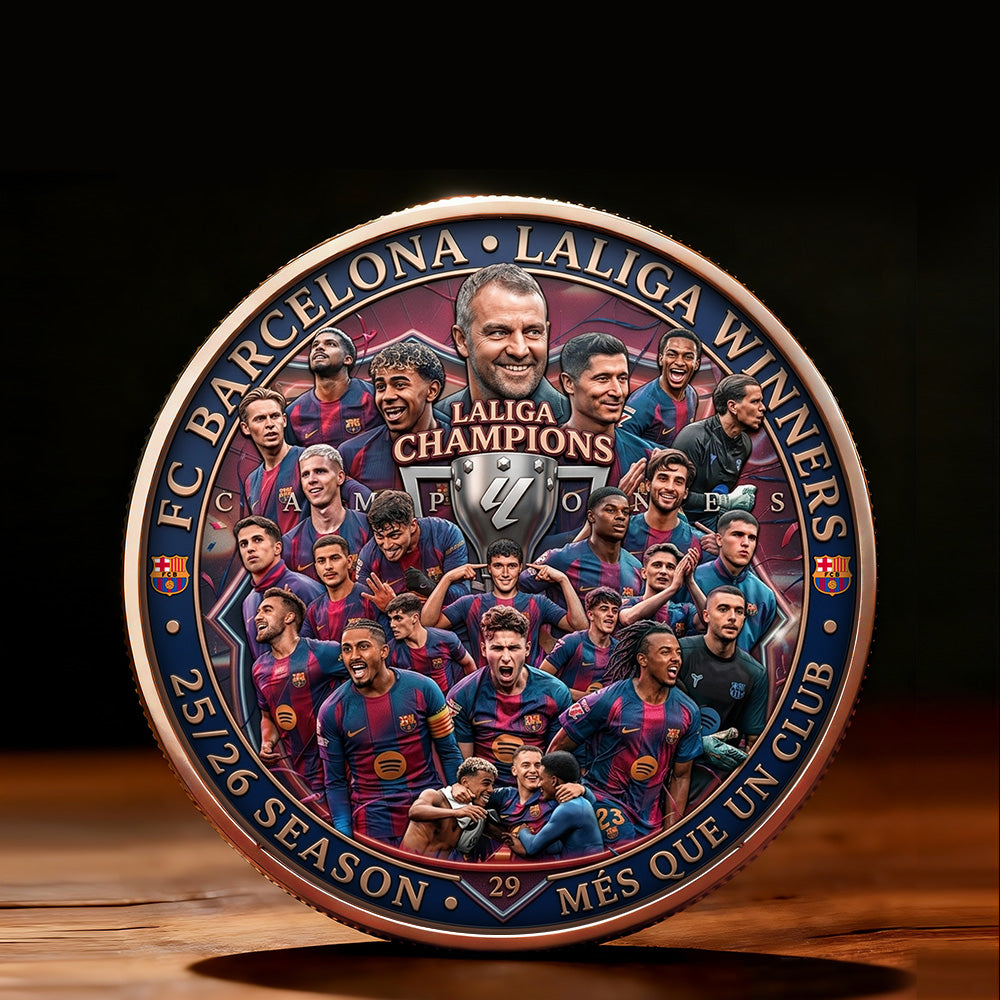 FC Barcelona LaLiga Winners 25/26 Commemorative Coin – TMTHU6058