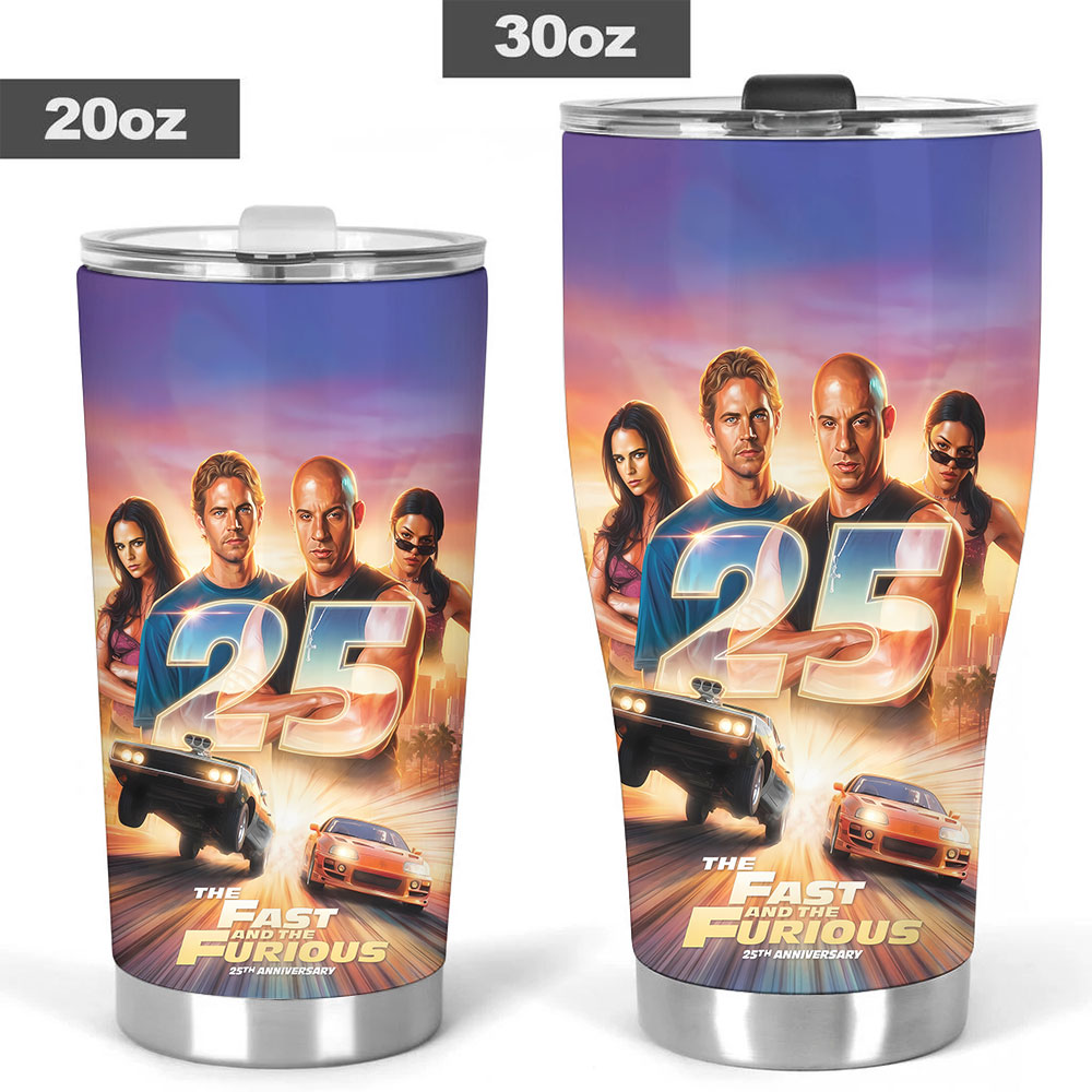 Fast & Furious 25th Anniversary Tumbler Cup – TANTN24779