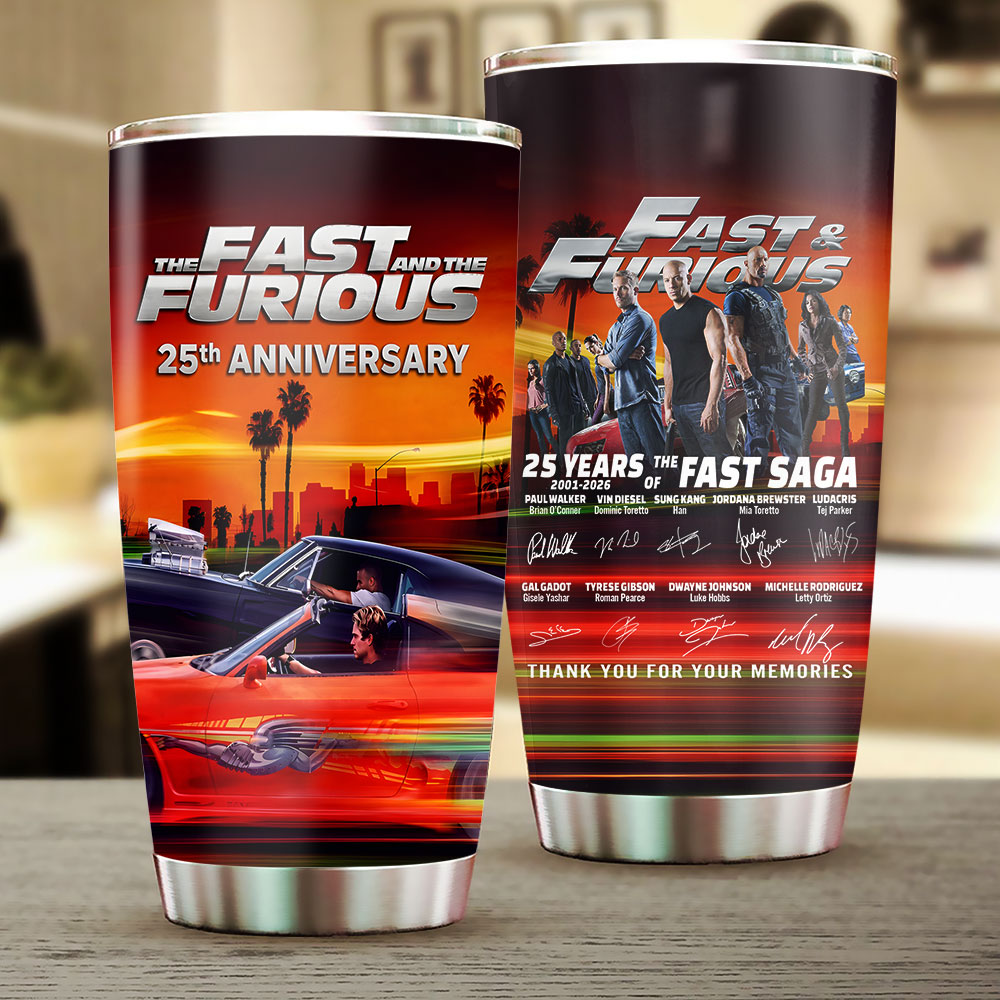 Fast & Furious 25th Anniversary Tumbler Cup – TANTN24855