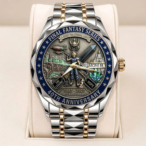 Final Fantasy 40th Anniversary Alloy Luxury Quartz Watch – TANTN25525